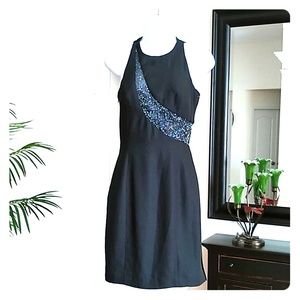 Je Matadi by Sean Mehta black Audrey bead embellished dress 10